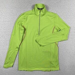 RLX Ralph Lauren Pullover Womens Small Green Half‎ Zip Preppy Golfer Activewear
